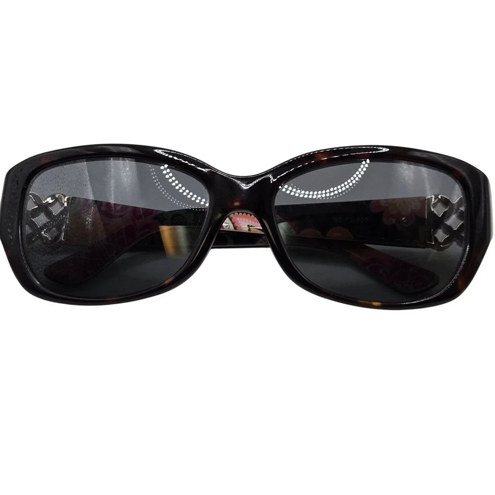 Vera Bradley Women's Sunglasses Floral Temple Black Frame‎ UV400 55-16-130